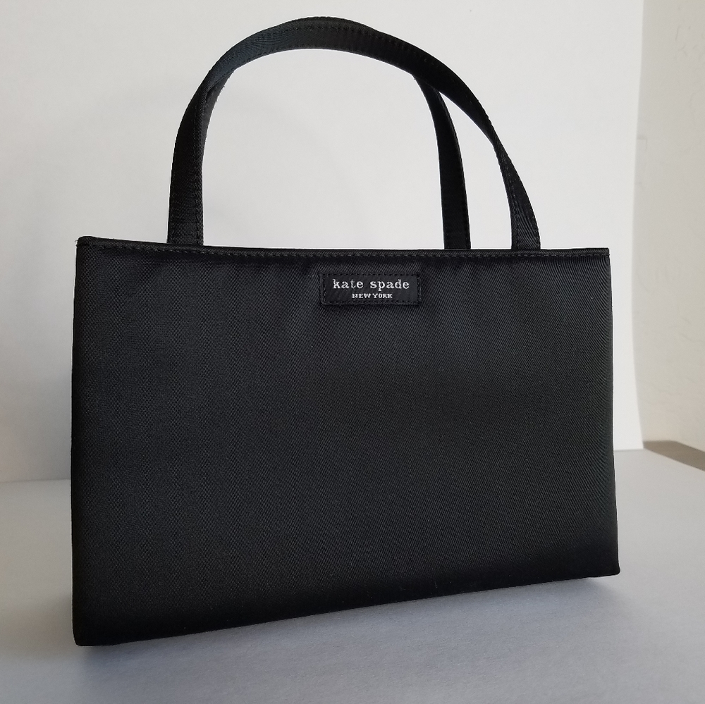 kate spade black evening mini bag